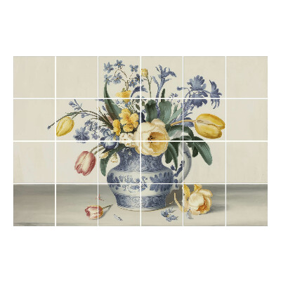 Naklejki na płytki Kwiaty w wazonie