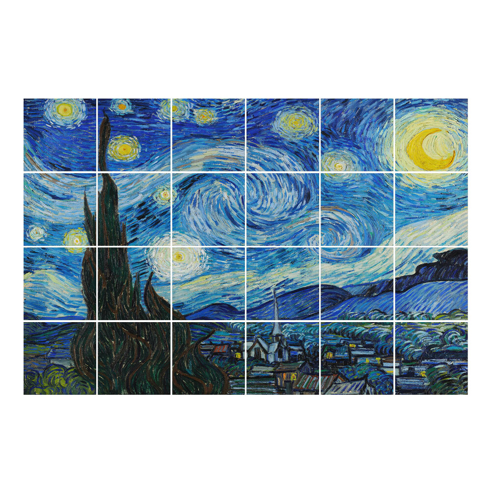Naklejki na kafelki Nocne niebo z gwiazdami