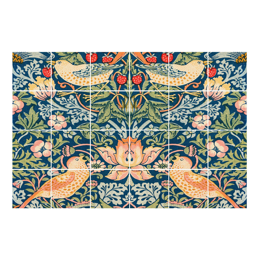 Naklejki na kafelki Złodziej Truskawek William Morris
