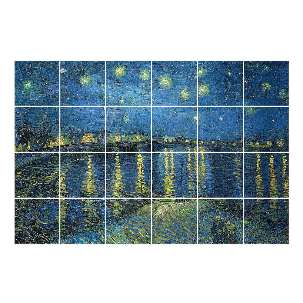 Naklejki na kafelki Gwiaździsta noc van Gogha