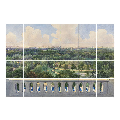 Nalepki na kafelki Widok na park z tarasu