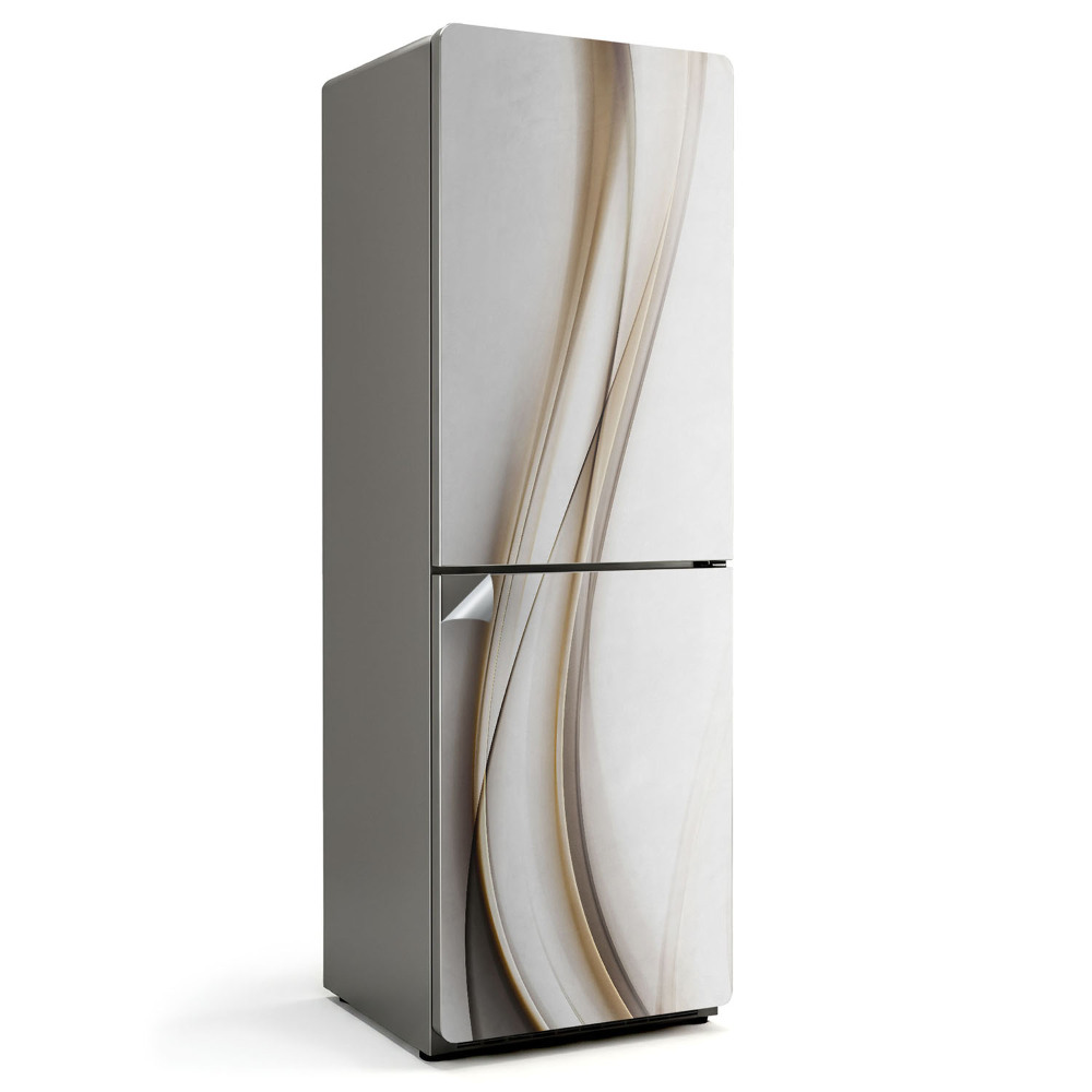 Okleina na lodówkę Fale abstrakcyjnych linii