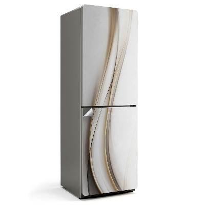 Okleina na lodówkę Fale abstrakcyjnych linii