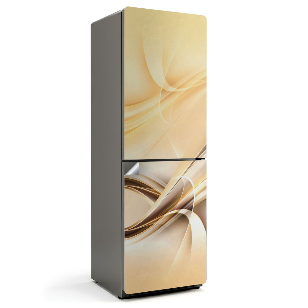 Naklejka na lodówkę Abstrakcyjne fale i linie