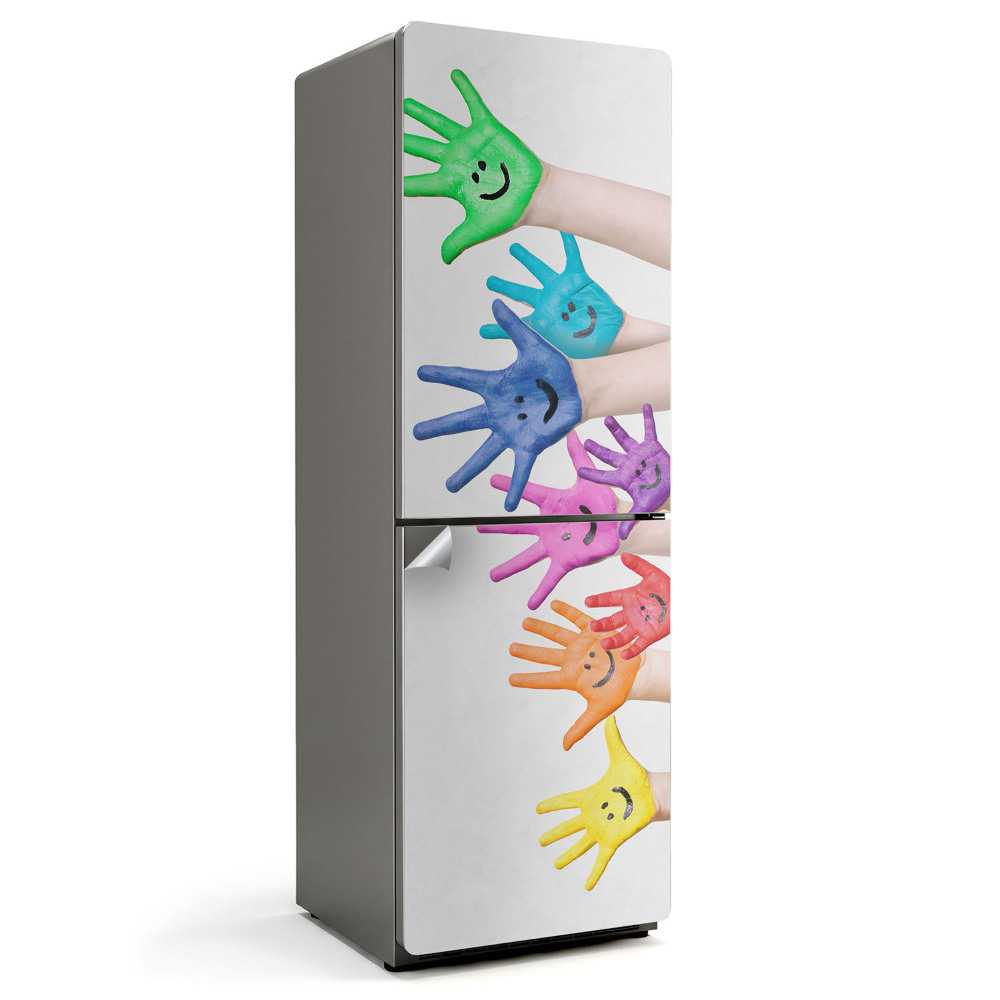 Okleina na lodówkę Radosne odciski dłoni