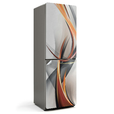 Okleina na lodówkę Dynamiczne fale wzorów