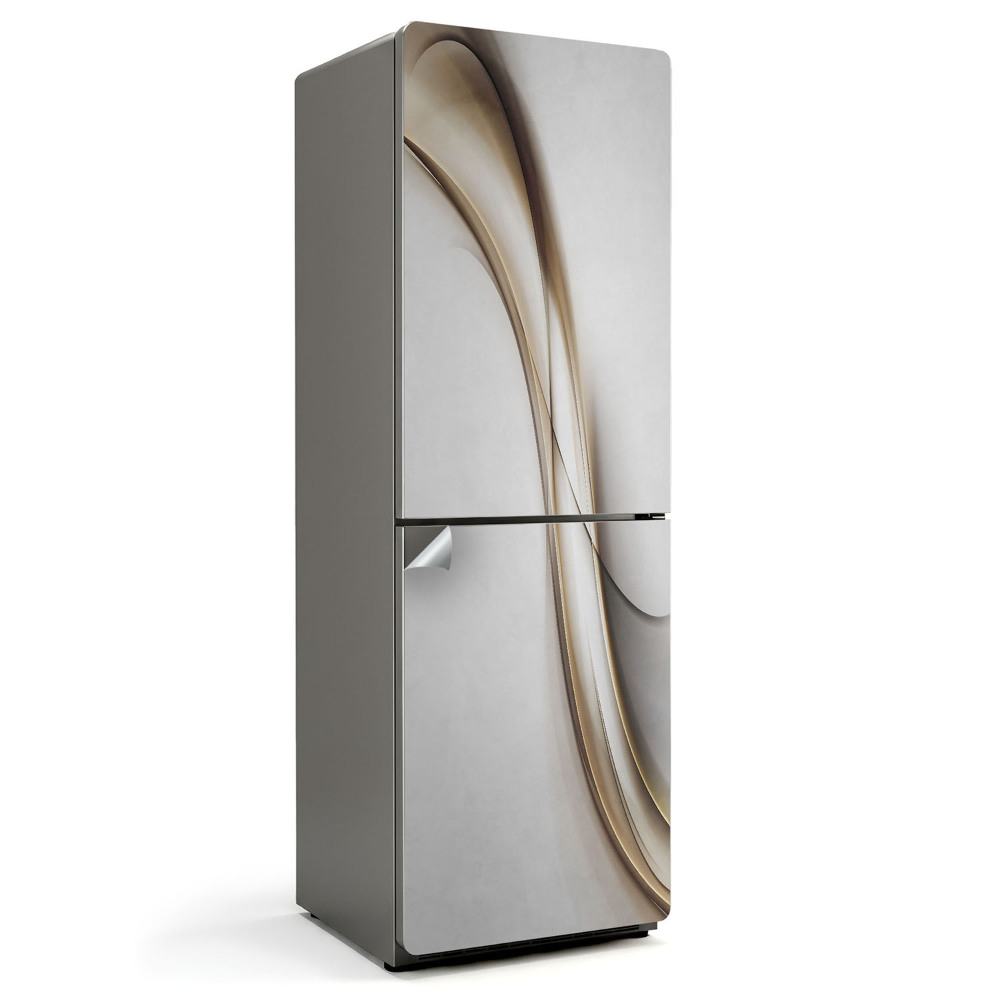 Okleina na lodówkę Eleganckie faliste linie