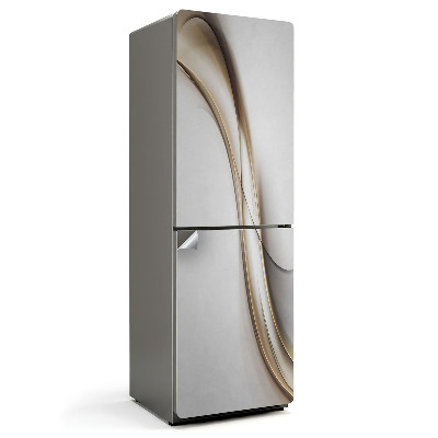 Okleina na lodówkę Eleganckie faliste linie