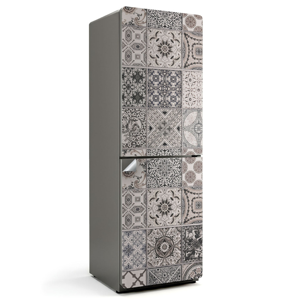 Nalepka na lodówkę Wzory mozaikowe na płytkach