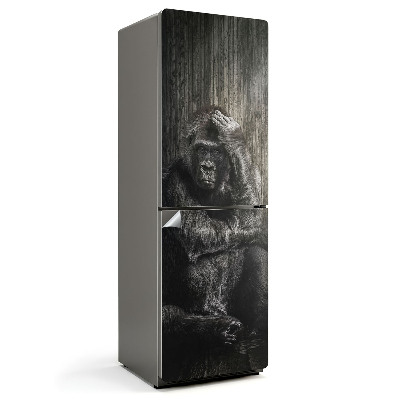 Nalepka na lodówkę Goryl w zadumie