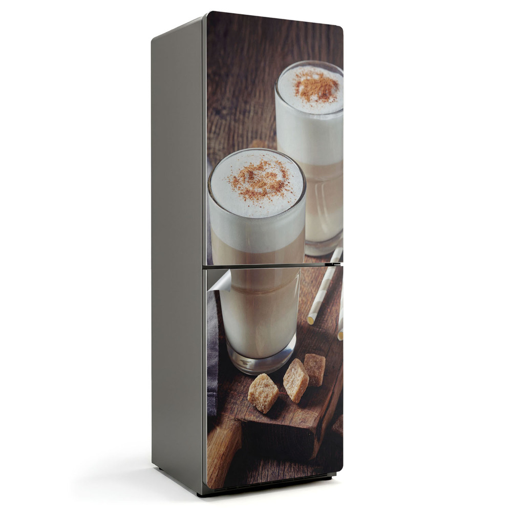 Okleina na lodówkę Aromatyczna kawa z pianką