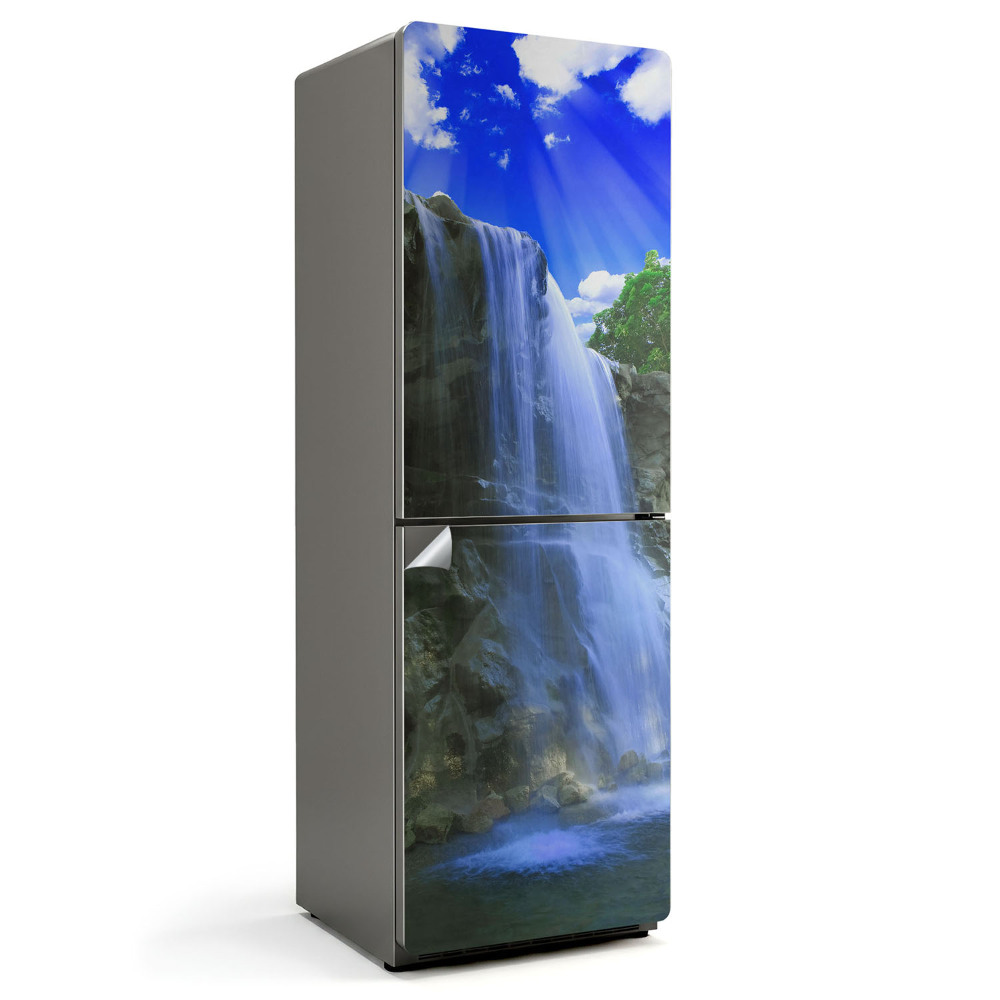 Naklejka na lodówkę Wodospad w naturze