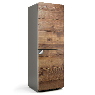 Naklejka na lodówkę Drewniane deski w układzie