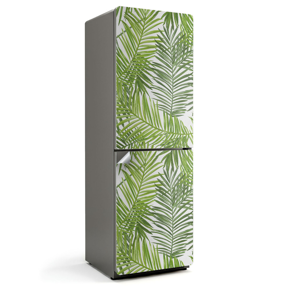 Okleina na lodówkę Liście tropikalnych roślin