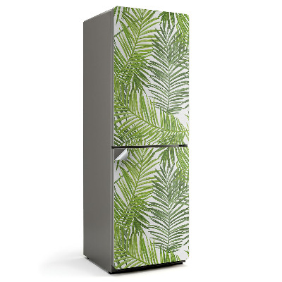 Okleina na lodówkę Liście tropikalnych roślin