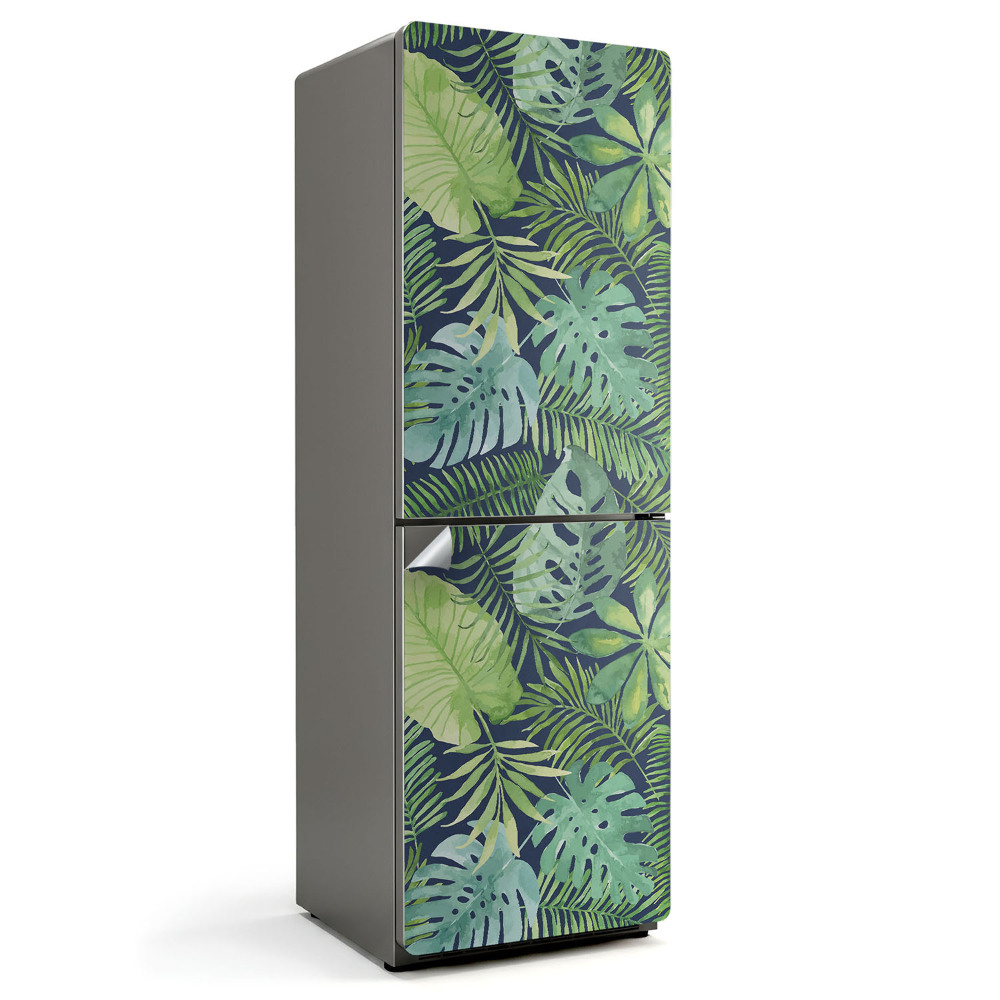 Nalepka na lodówkę Tropikalny wzór liści