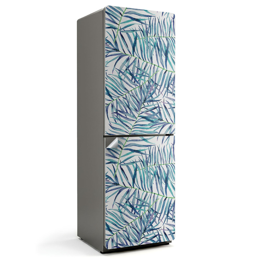 Okleina na lodówkę Liście w tropikalnym stylu