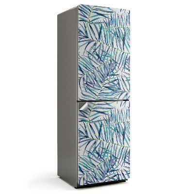 Okleina na lodówkę Liście w tropikalnym stylu