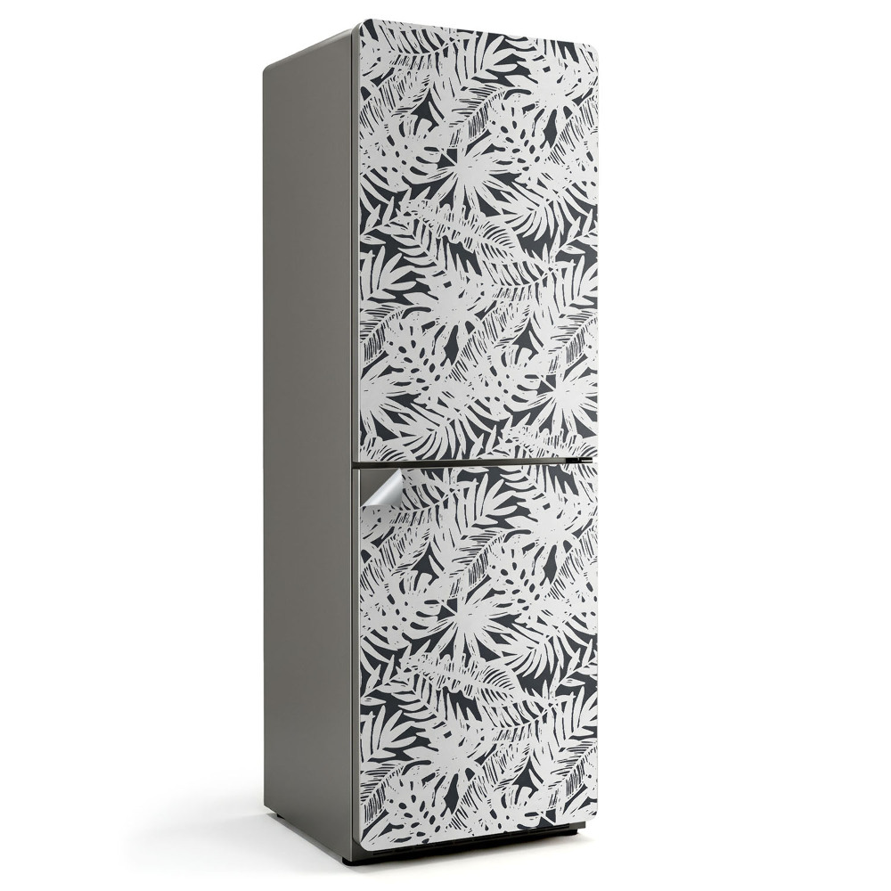 Naklejka na lodówkę Tropikalny wzór roślinny