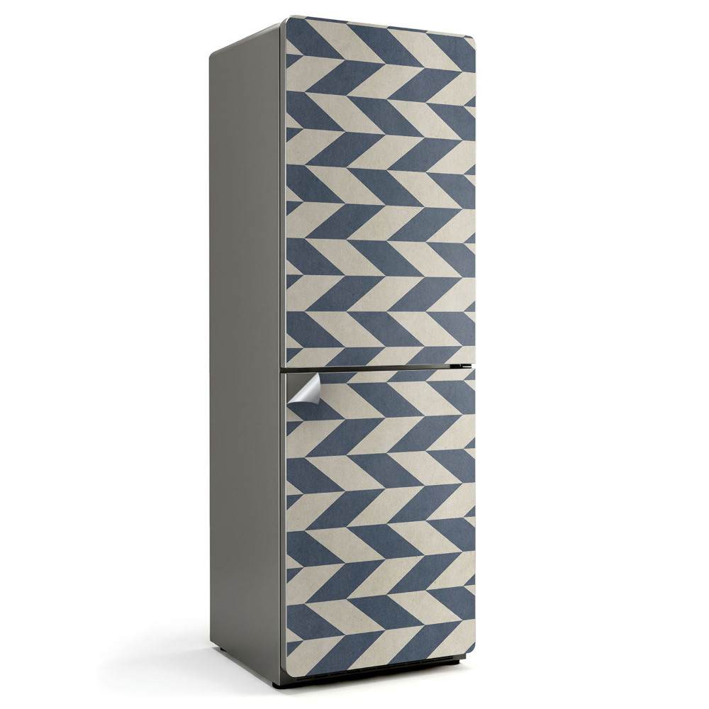 Nalepka na lodówkę Zygzakowaty wzór w pasy