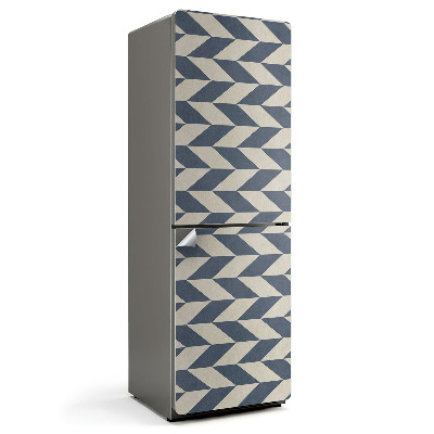 Nalepka na lodówkę Zygzakowaty wzór w pasy