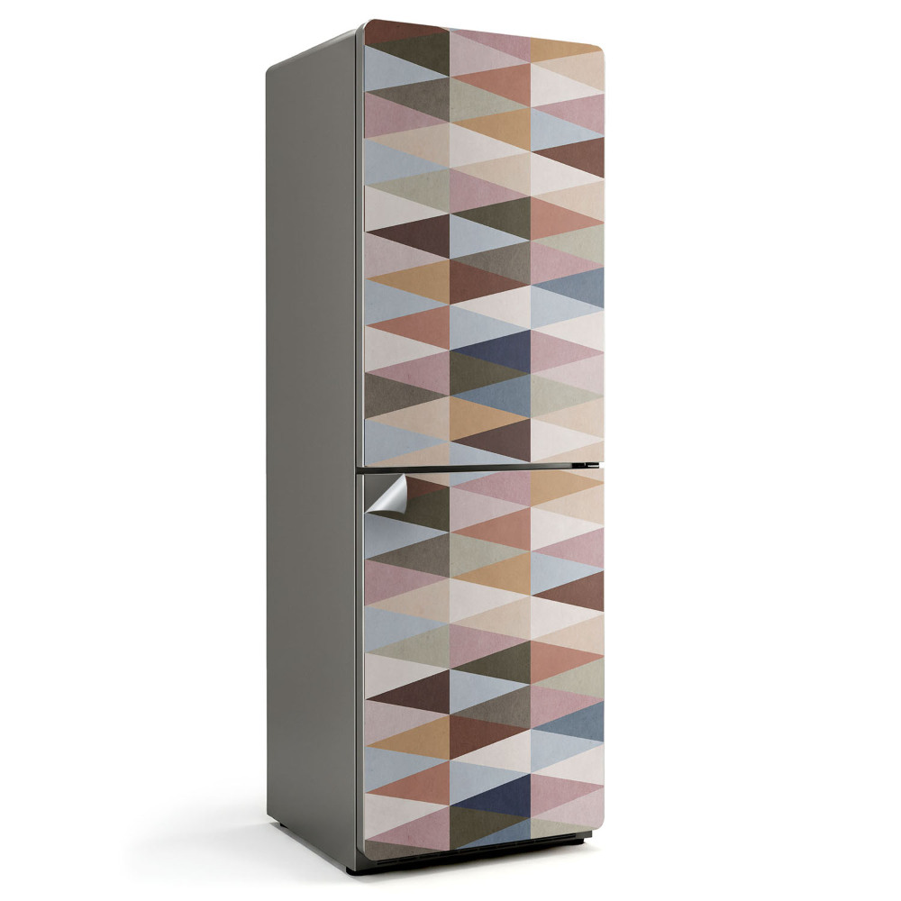 Okleina na lodówkę Geometria trójkątów w układzie