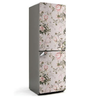 Okleina na lodówkę Kwiatowy wzór z różami