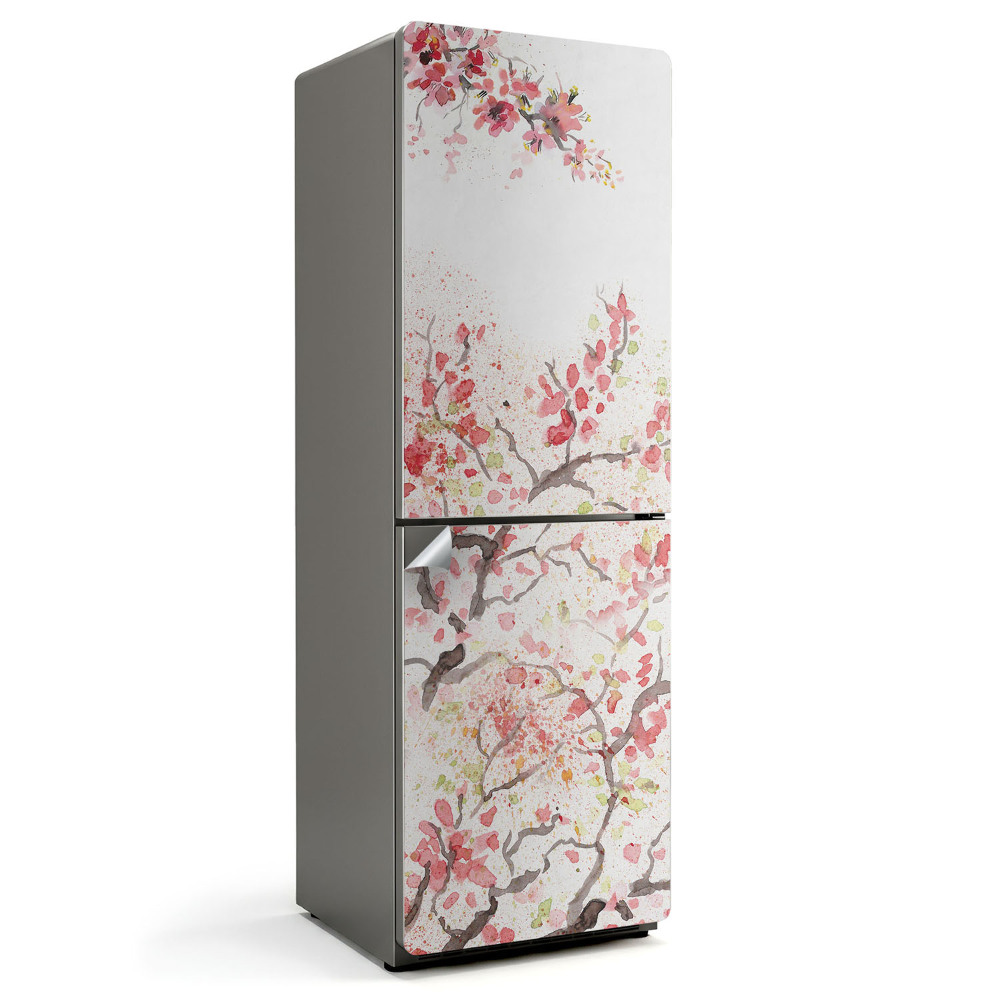 Naklejka na lodówkę Kwiatowe gałęzie wiosny