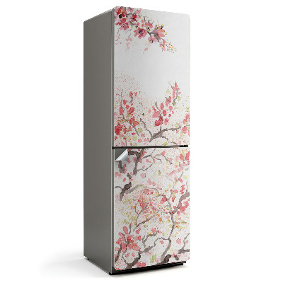 Naklejka na lodówkę Kwiatowe gałęzie wiosny