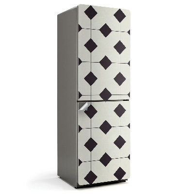 Nalepka na lodówkę Geometria rombów w siatce