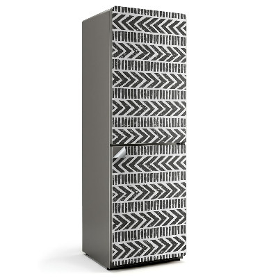 Naklejka na lodówkę Wzór z zygzakami i liniami