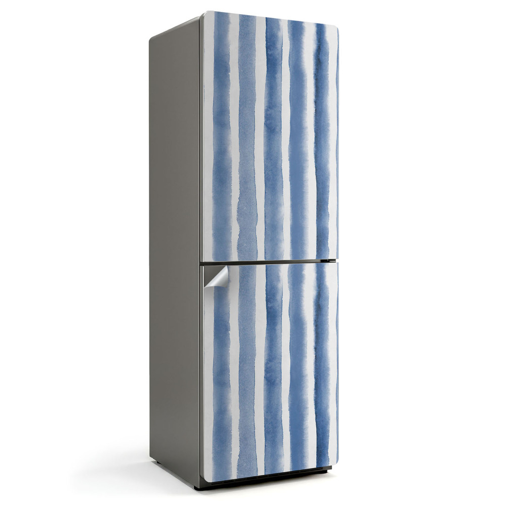 Nalepka na lodówkę Pionowe smugi akwarelowe