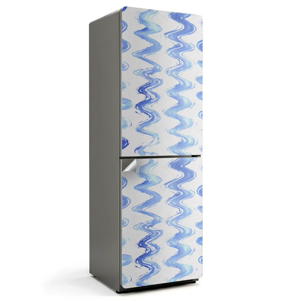 Okleina na lodówkę Akwarelowe falowane smugi