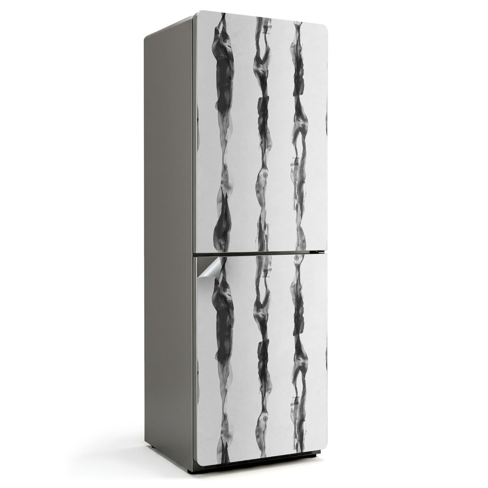 Okleina na lodówkę Abstrakcyjne smugi w pionie