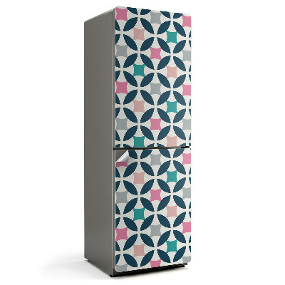 Nalepka na lodówkę Geometryczny wzór z okręgami