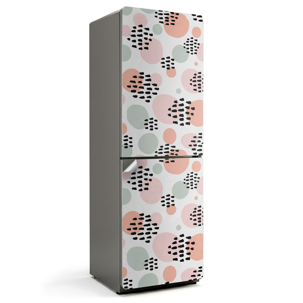 Okleina na lodówkę Abstrakcyjne kształty i plamy