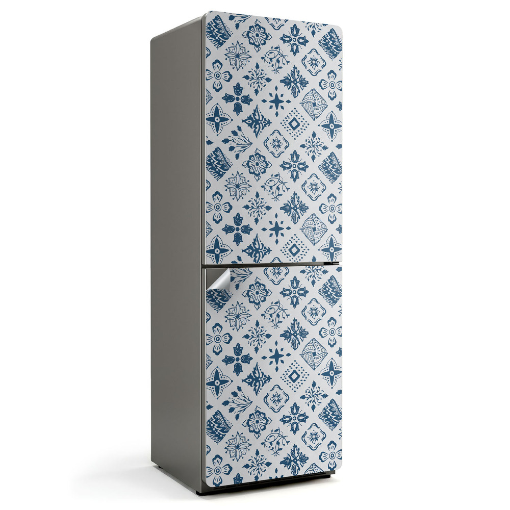 Naklejka na lodówkę Wzór z motywami florystycznymi