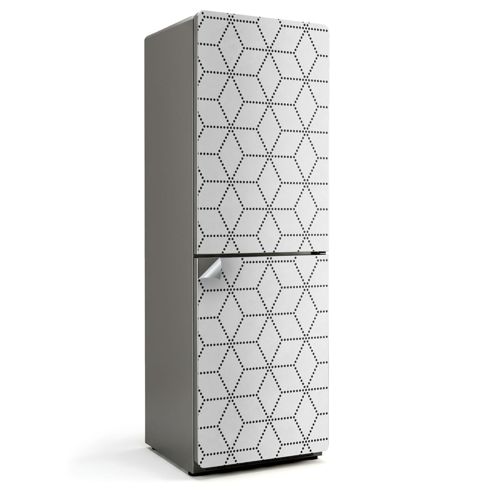 Naklejka na lodówkę Wzór rombów w siatce