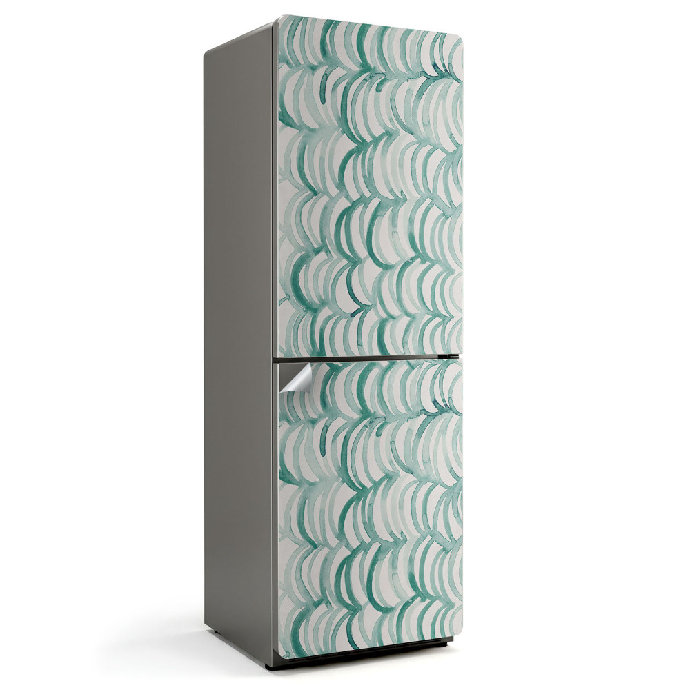 Nalepka na lodówkę Fale w harmonijnym wzorze