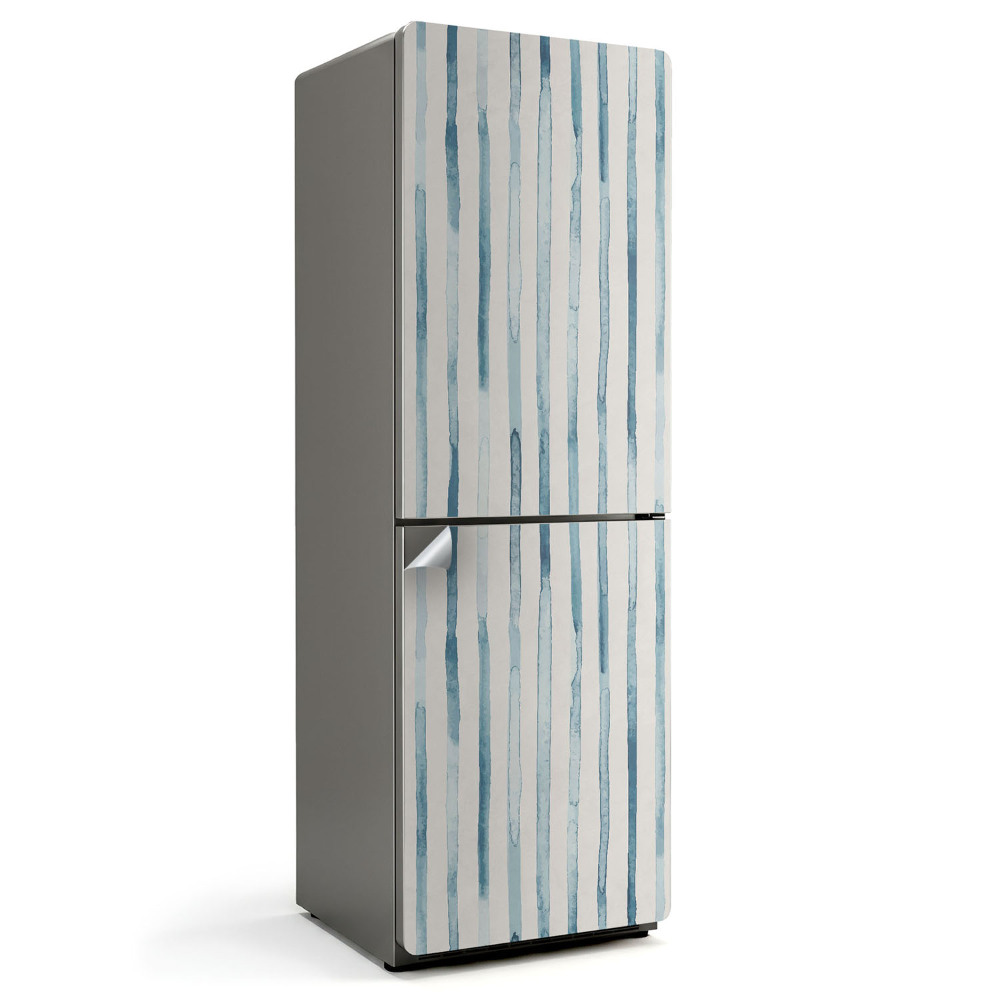 Okleina na lodówkę Pionowe smugi w akwareli