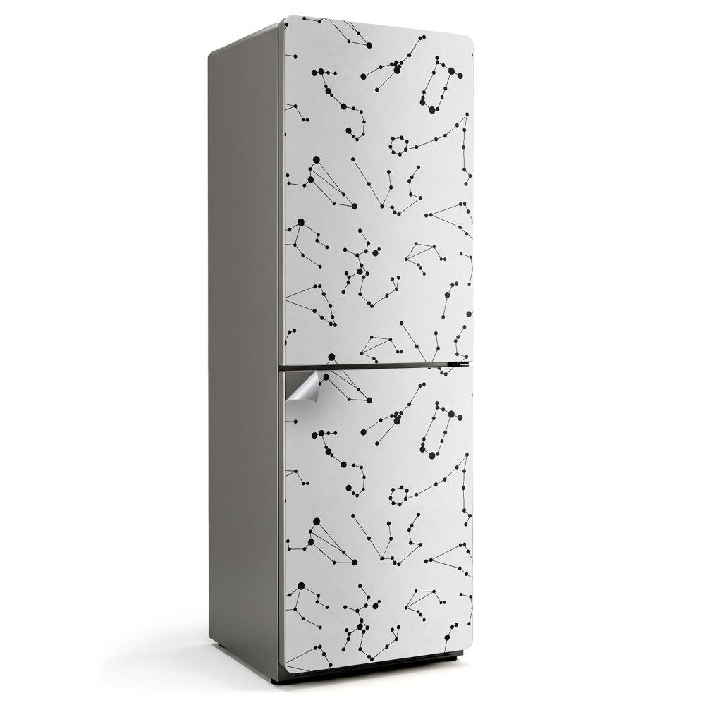 Naklejka na lodówkę Wzór gwiazdozbiorów w sieci