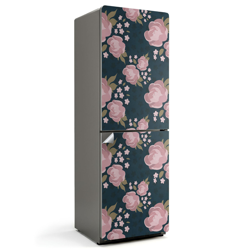 Nalepka na lodówkę Prosty kwiatowy wzór