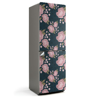 Nalepka na lodówkę Prosty kwiatowy wzór