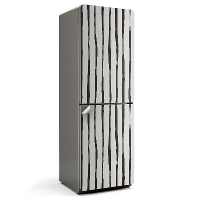 Nalepka na lodówkę Pionowe zniekształcone pasy