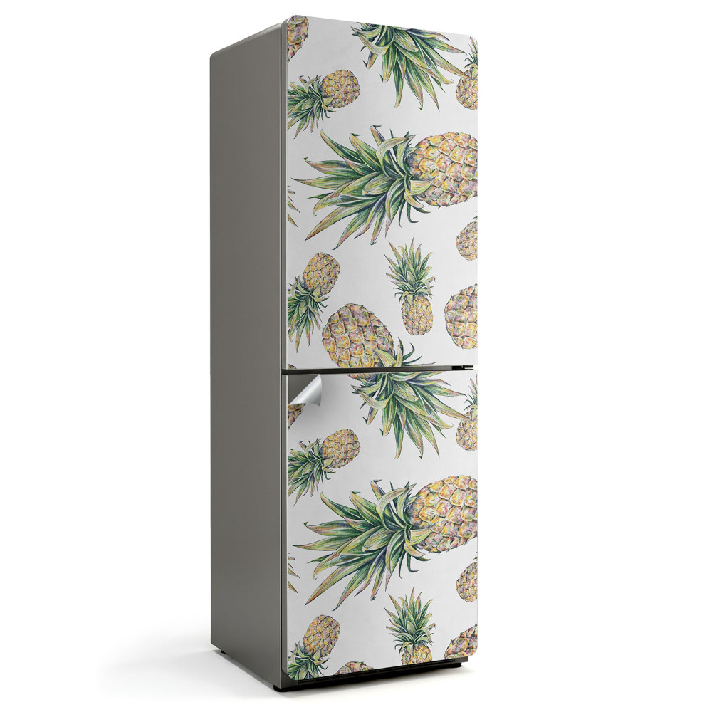 Nalepka na lodówkę ilustracja wzoru ananasów