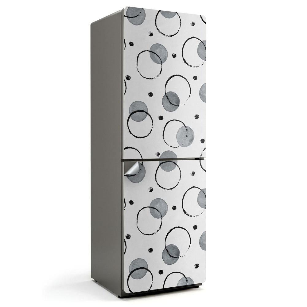 Nalepka na lodówkę Abstrakcyjne okręgi i kropki