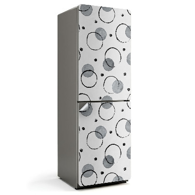 Nalepka na lodówkę Abstrakcyjne okręgi i kropki