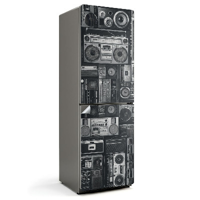 Nalepka na lodówkę Retro sprzęt audio