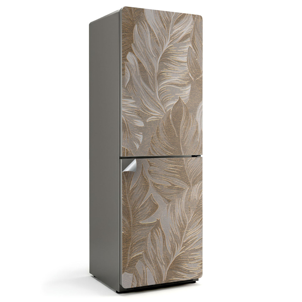 Okleina na lodówkę Liście w delikatnym wzorze