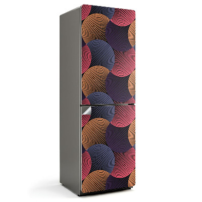 Nalepka na lodówkę Fale z dynamicznymi liniami